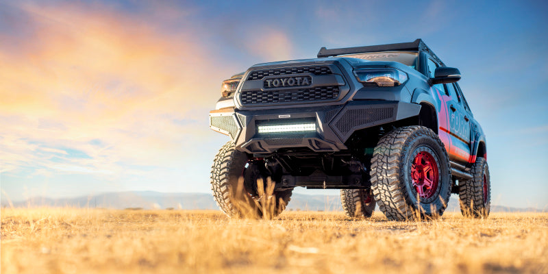 Go Rhino 16-21 Tacoma Element Front Bumper w/ Power Actuated Hide-away Light Bar Mount Tex Black - View 24