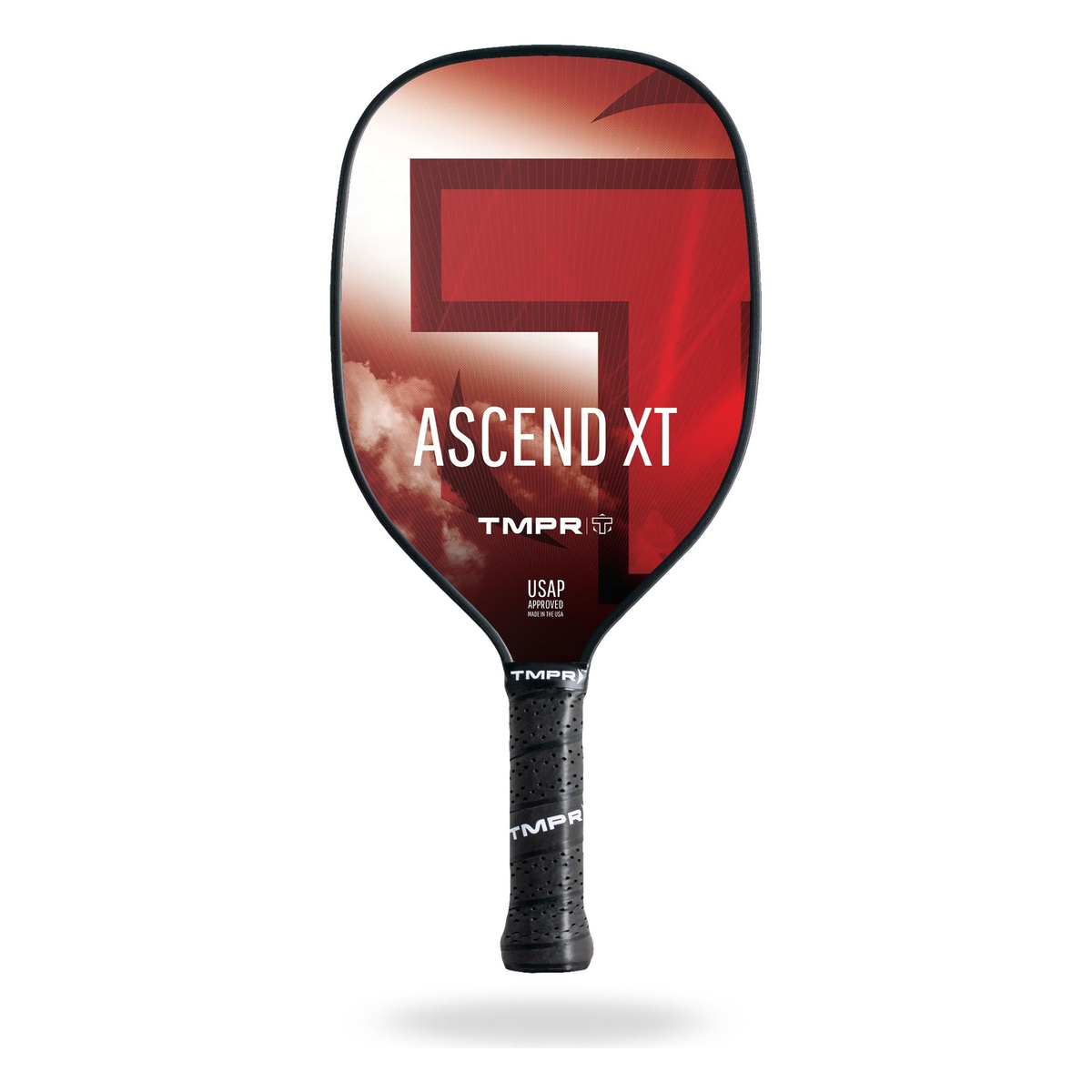 TMPR Ascend XT Pickleball Paddle, Medium Weight in Red - Front View