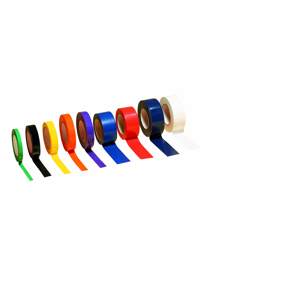 Martin Sports Vinyl Floor Marking Tape, 1 Inch x 36 Yards in Black - Front View