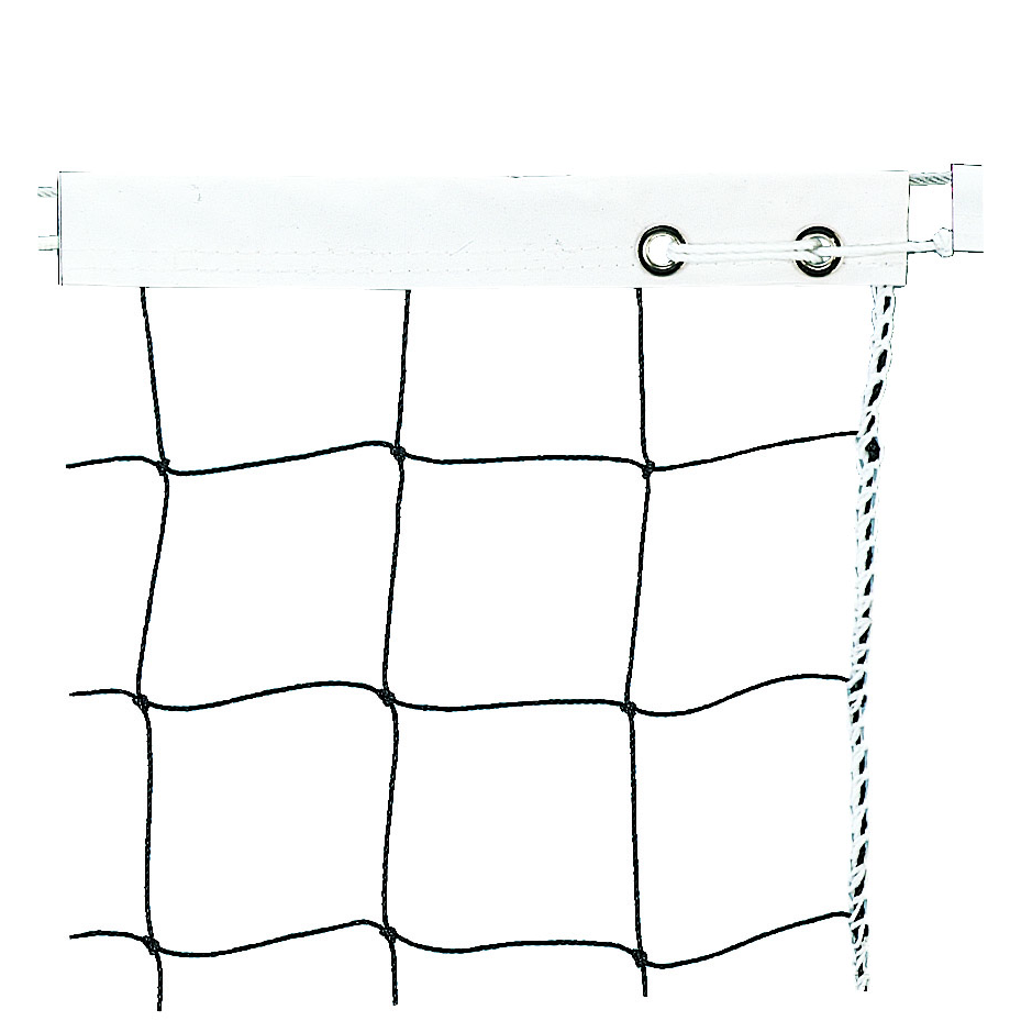 Martin Sports Official Size Volleyball Net, Coated Steel Cable - Front View