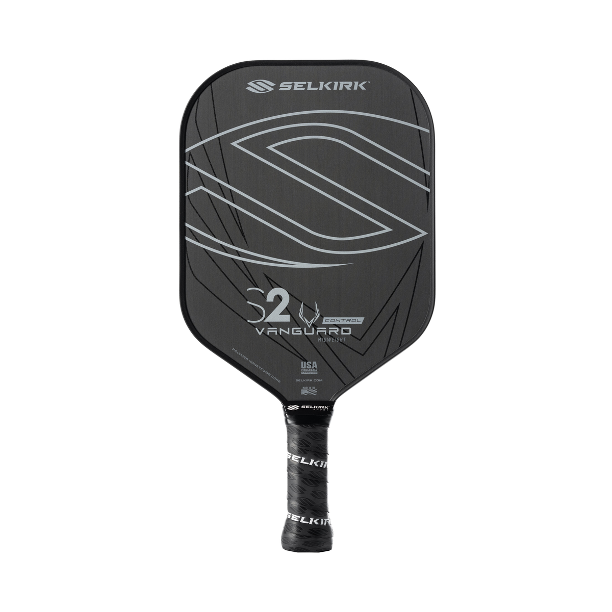 Selkirk VANGUARD Control - Pickleball Paddle S2 / Midweight / Raw Carbon