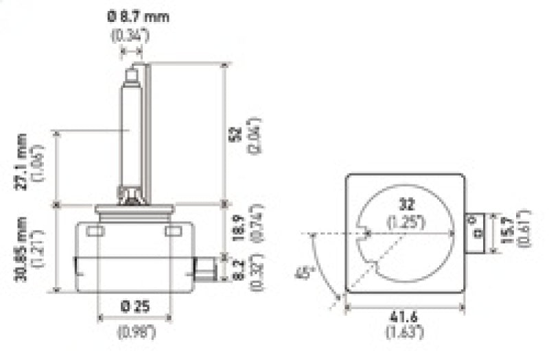 Hella Xenon D1S Bulb PK32d-2 85V 35W 5000k - View 4