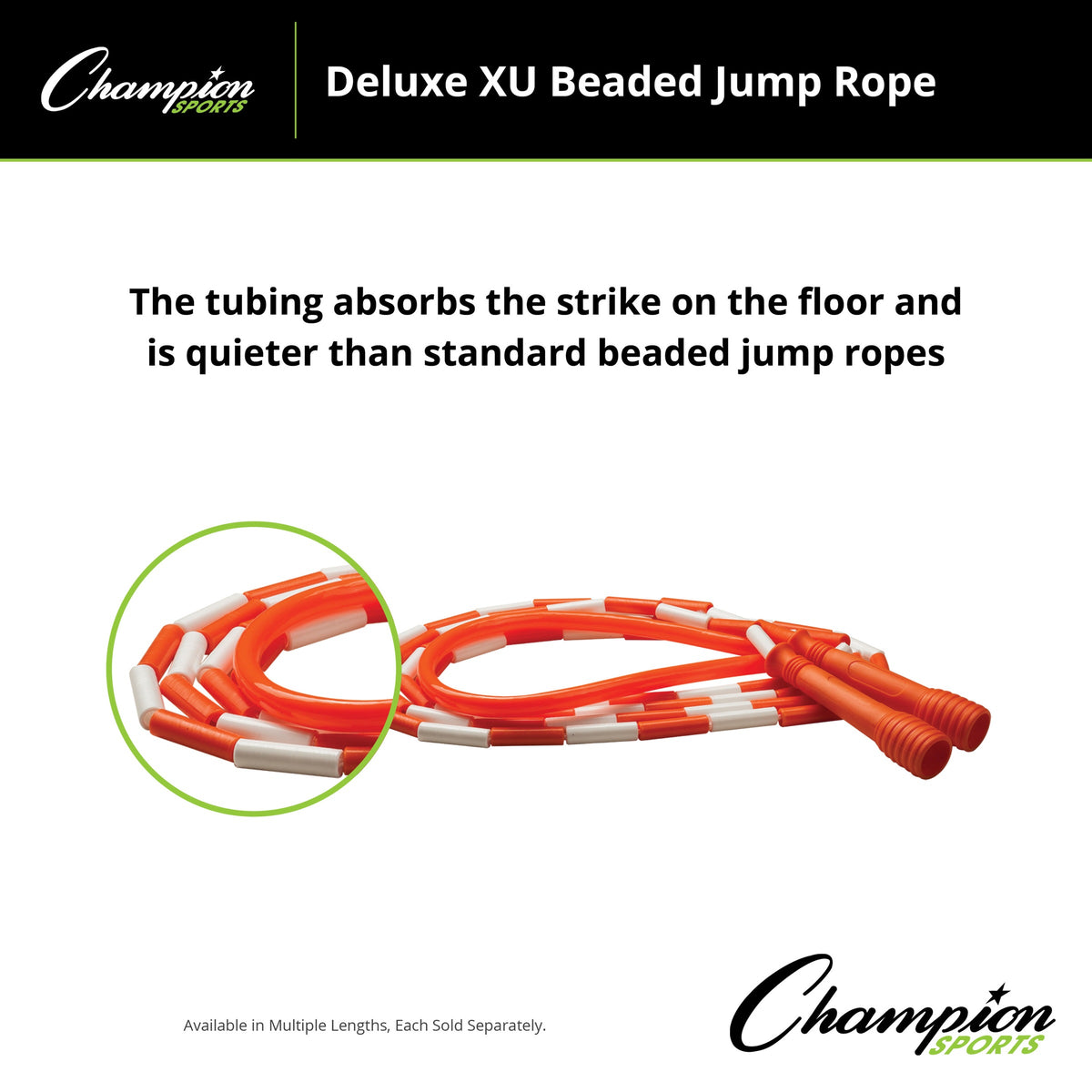 Champion Sports Deluxe XU Beaded Jump Rope - Alternate View 10