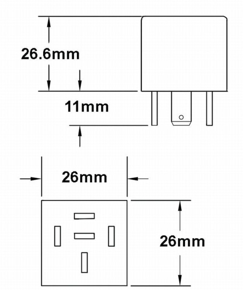 Hella Relay 12V 20/40A Spdt Res Sld - View 2