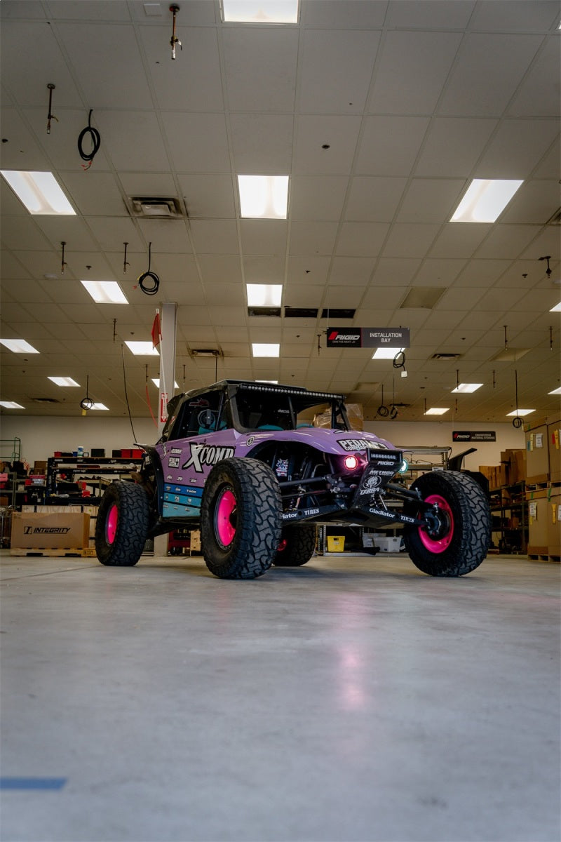 Rigid Industries x SHREDDY 360-Series 6in Lights w/Wt Bcklght (2) + 6 Covers (2 Pink/2 Teal/2 Blk) - View 4