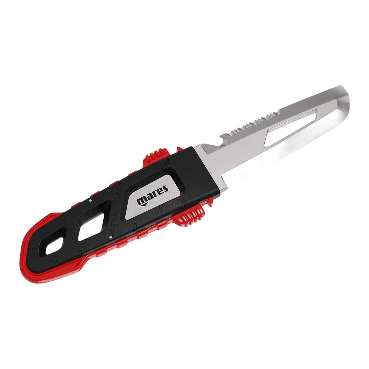 Mares Mc-100 Diving Knife in Black/Red - front view