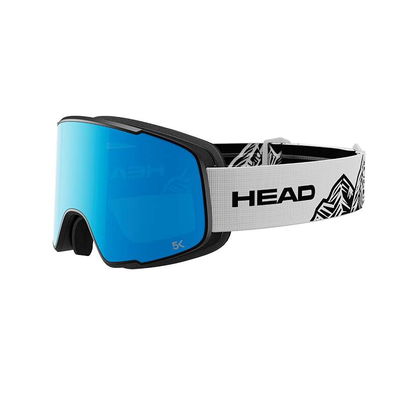 HEAD HORIZON 2.0 5K Ski Goggles with Spare Lens, Blue/White in Blue - front angle view
