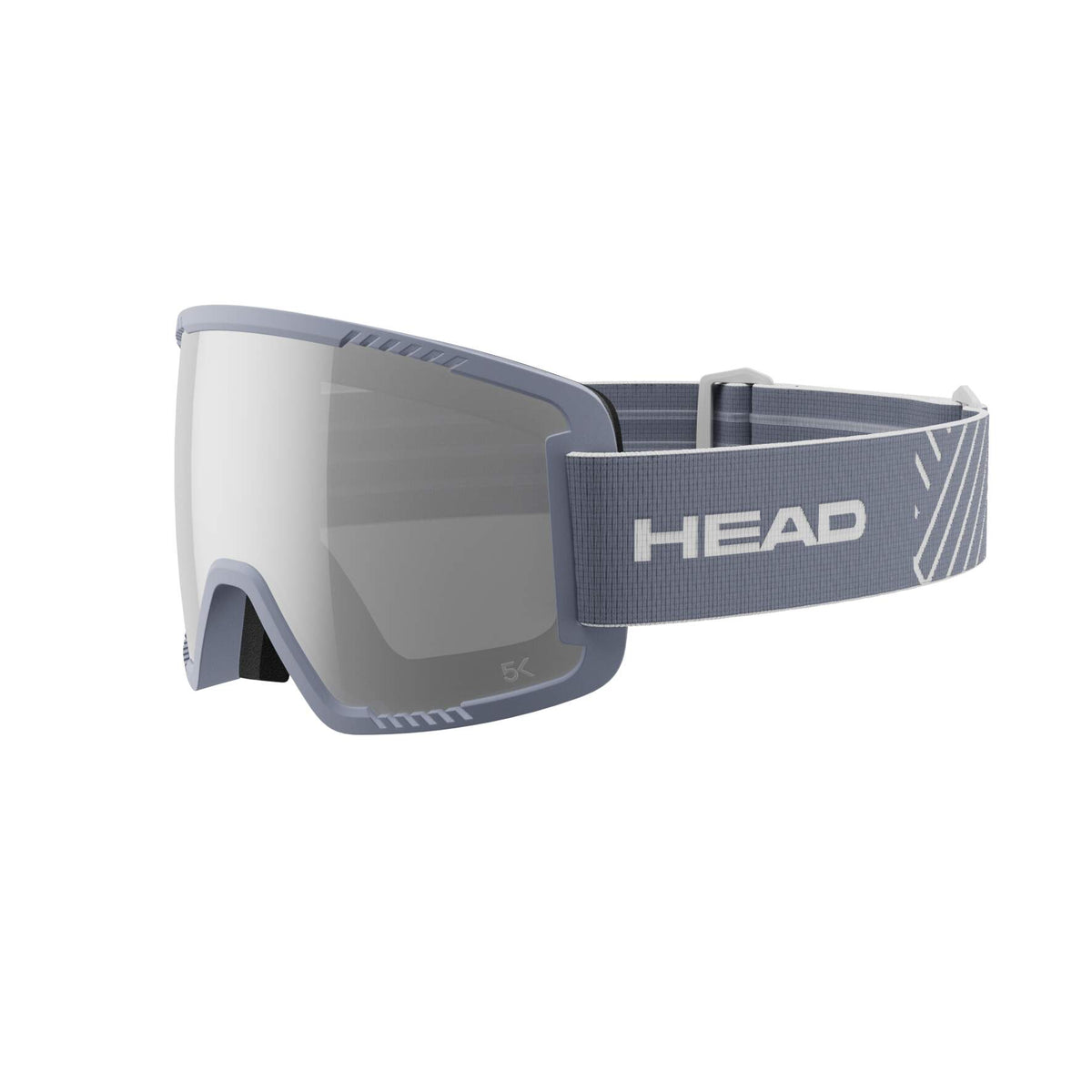 HEAD CONTEX PRO 5K Ski Goggles, Chrome Lens, Ash, Size L in Ash - front side view
