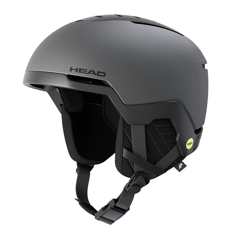 HEAD FAERO EXP MIPS Ski Helmet, Team Gray/Red in Team - side angle view
