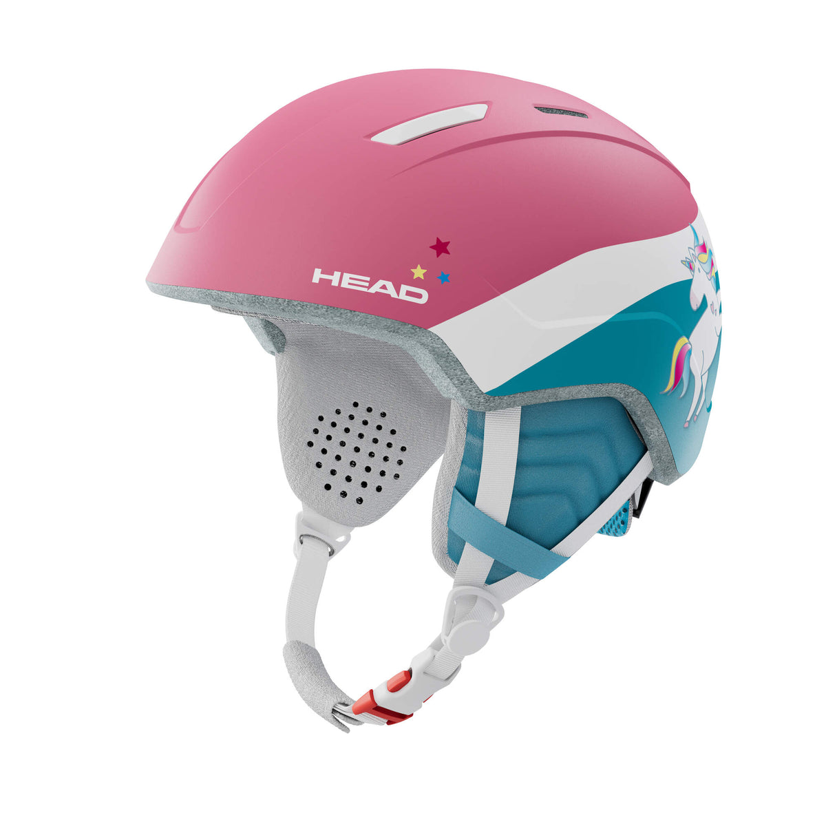 HEAD MAJA Girls Ski Helmet, Joy Pink, XS/S in Pink - side angle view