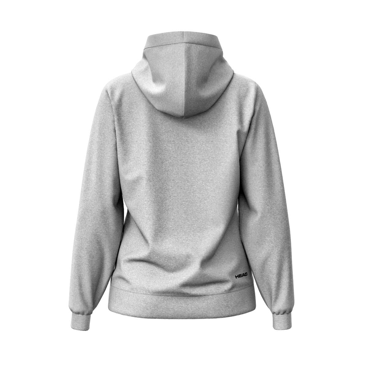 HEAD CLUB ORIGINAL Hoodie Womens in Grey Melange - back view