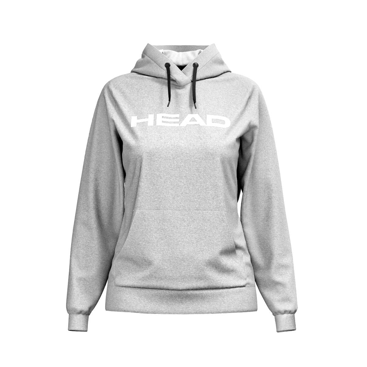 HEAD CLUB ORIGINAL Hoodie Womens in Grey Melange - front view