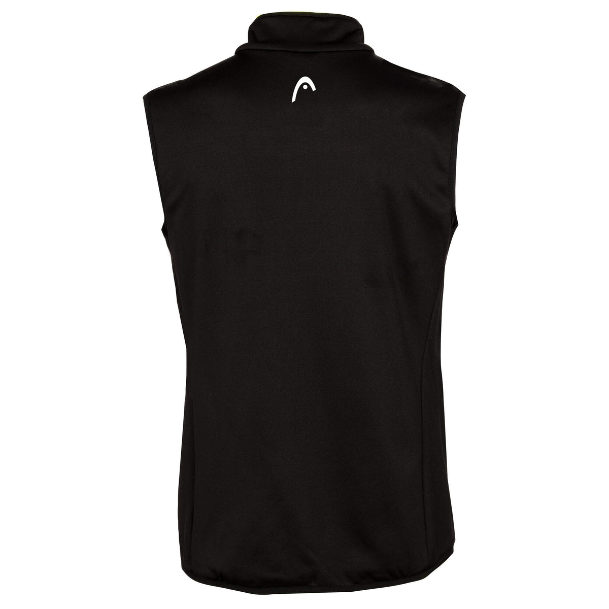 HEAD Worldcup Rebels Promo Mens Fleece Vest, Black/Blue in Black/Blue - back view