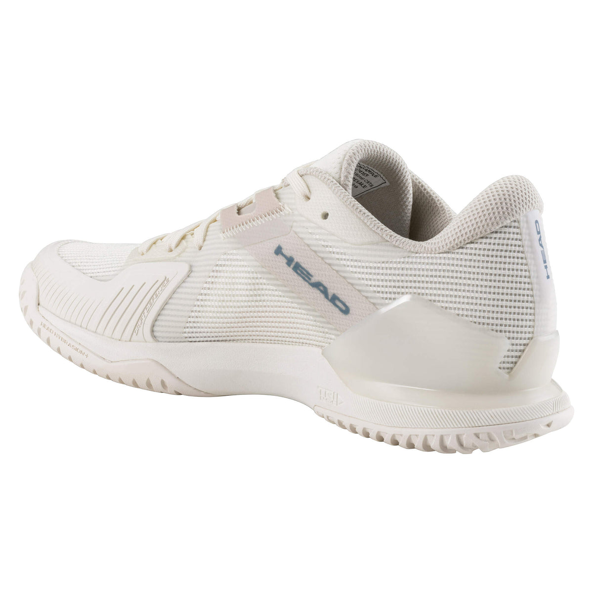 HEAD Sprint Pro 4.0 Womens Tennis Shoes, Chalk White/Twilight Blue, Size 8.5 - back view