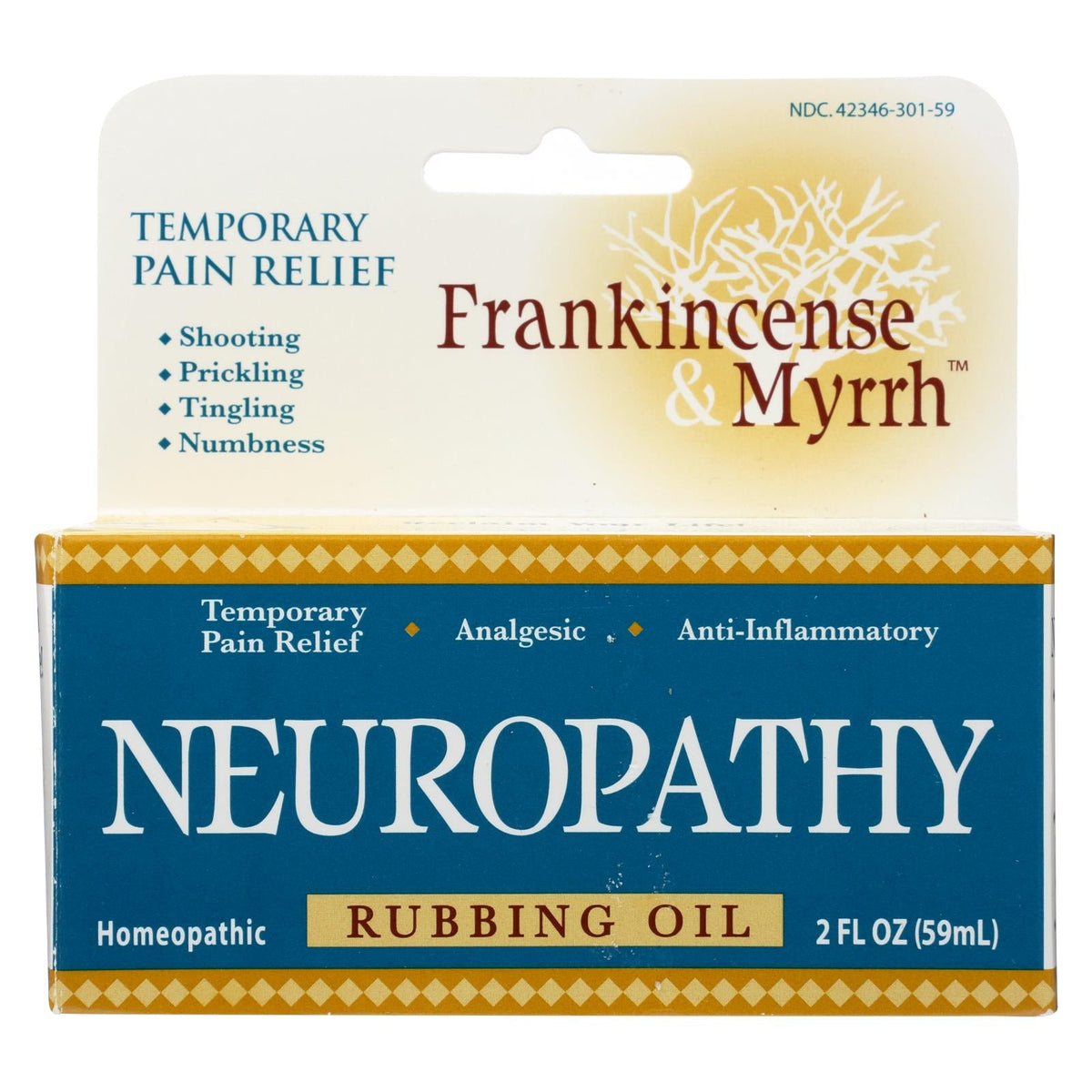 Frankincense & Myrrh Neuropathy Rubbing Oil, 2 fl oz