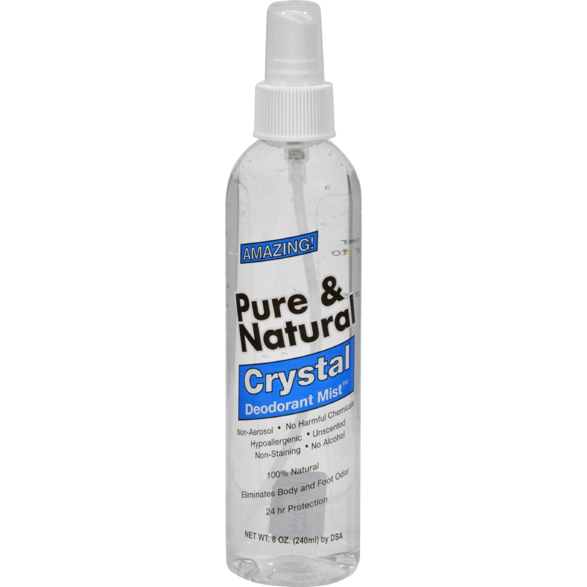 Thai Deodorant Stone Pure Natural Crystal Deodorant Mist, 8 fl oz