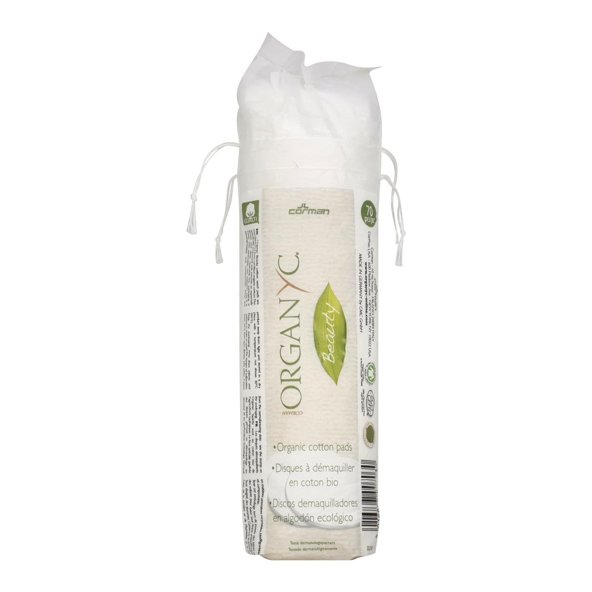 Organyc Beauty Cotton Pads, 70 ct