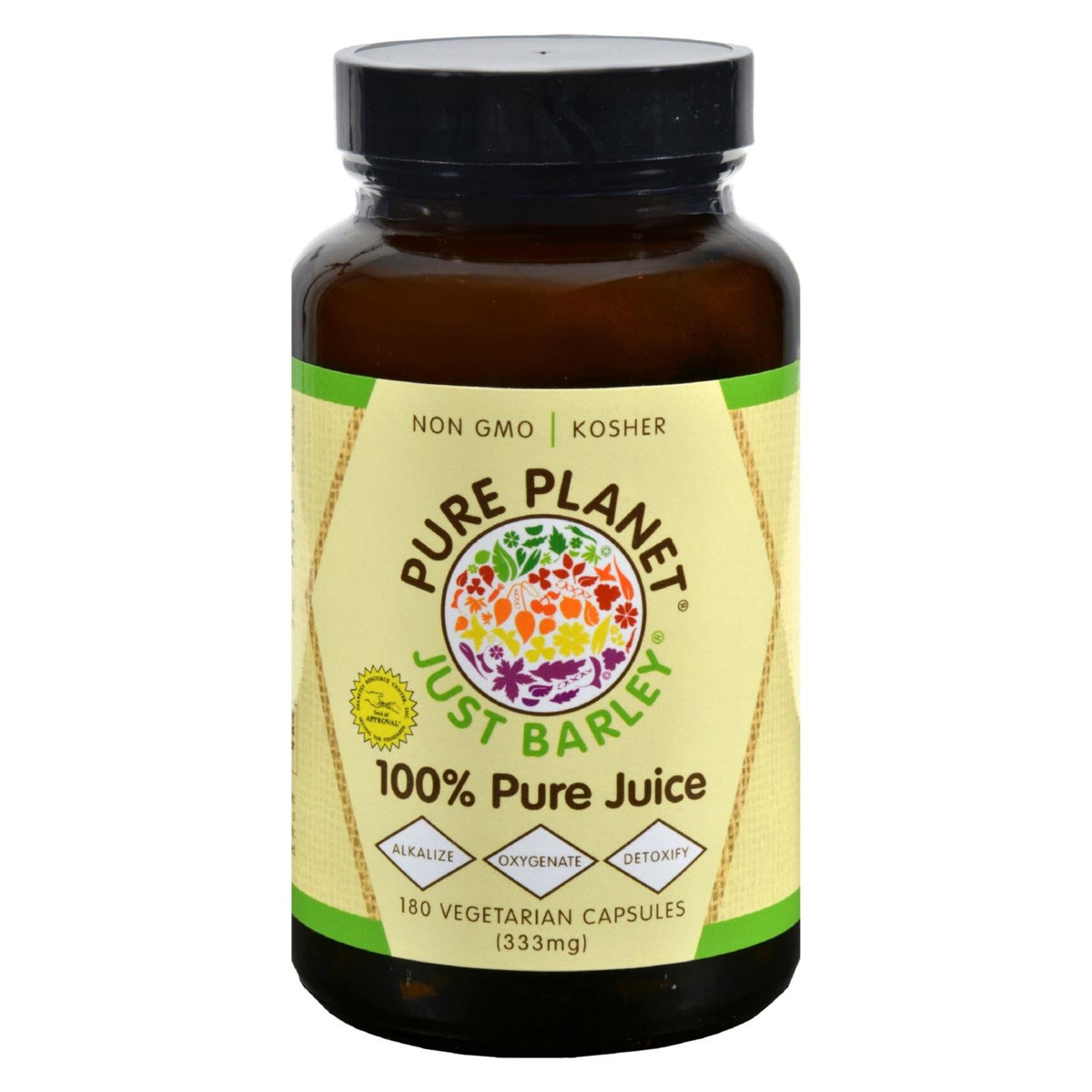 Pure Planet (Pack of 180) Just Barley Vegetarian Capsules