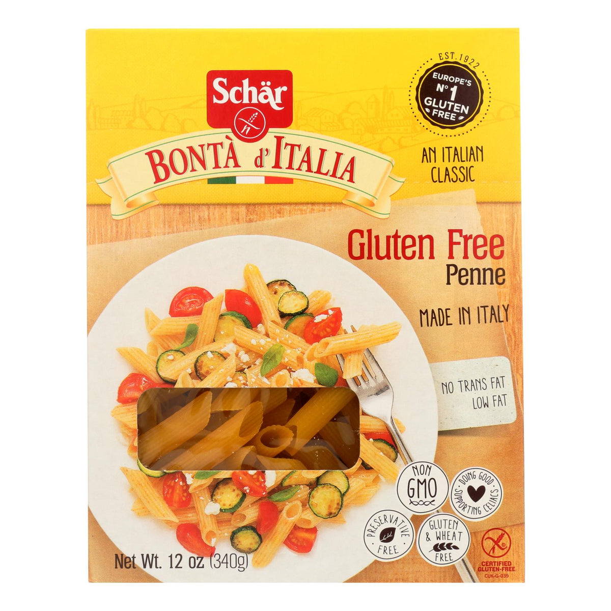 Schar Penne Pasta, 12 oz (Case of 10)