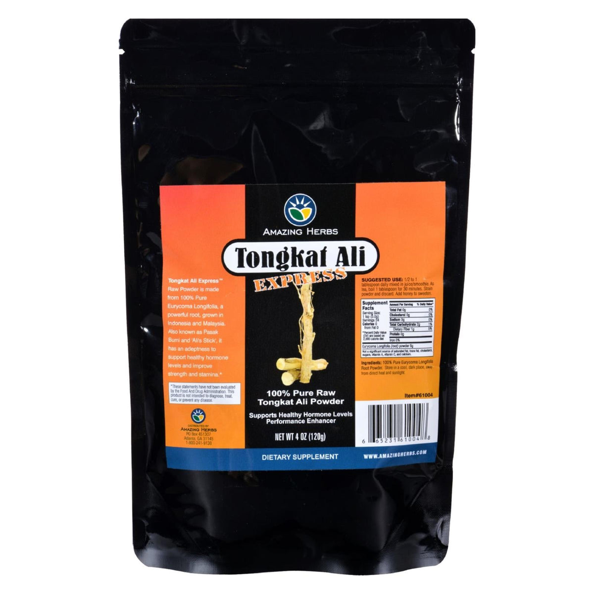 Black Seed Tongkat Ali Raw Powder, 4 oz