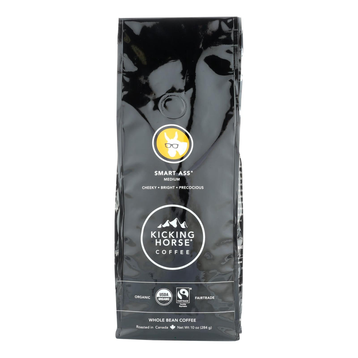 Kicking Horse Smart Ass Whole Bean Coffee, 10 oz (Case of 6)