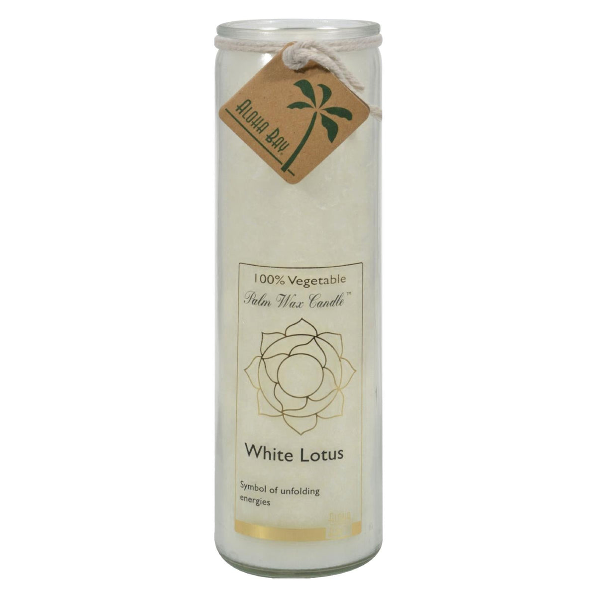 Aloha Bay White Lotus Chakra Jar Candle, 11 oz