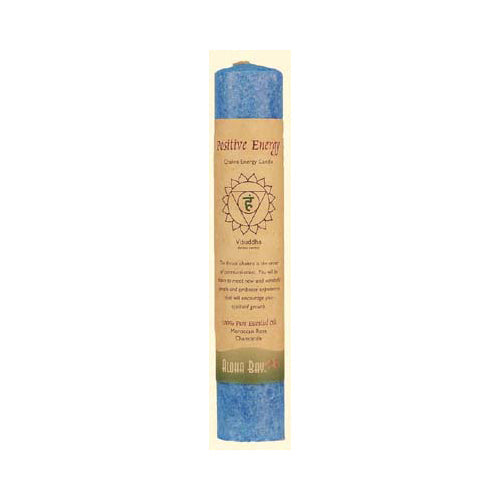 Aloha Bay - Chakra Pillar Candle Positive Energy Blue