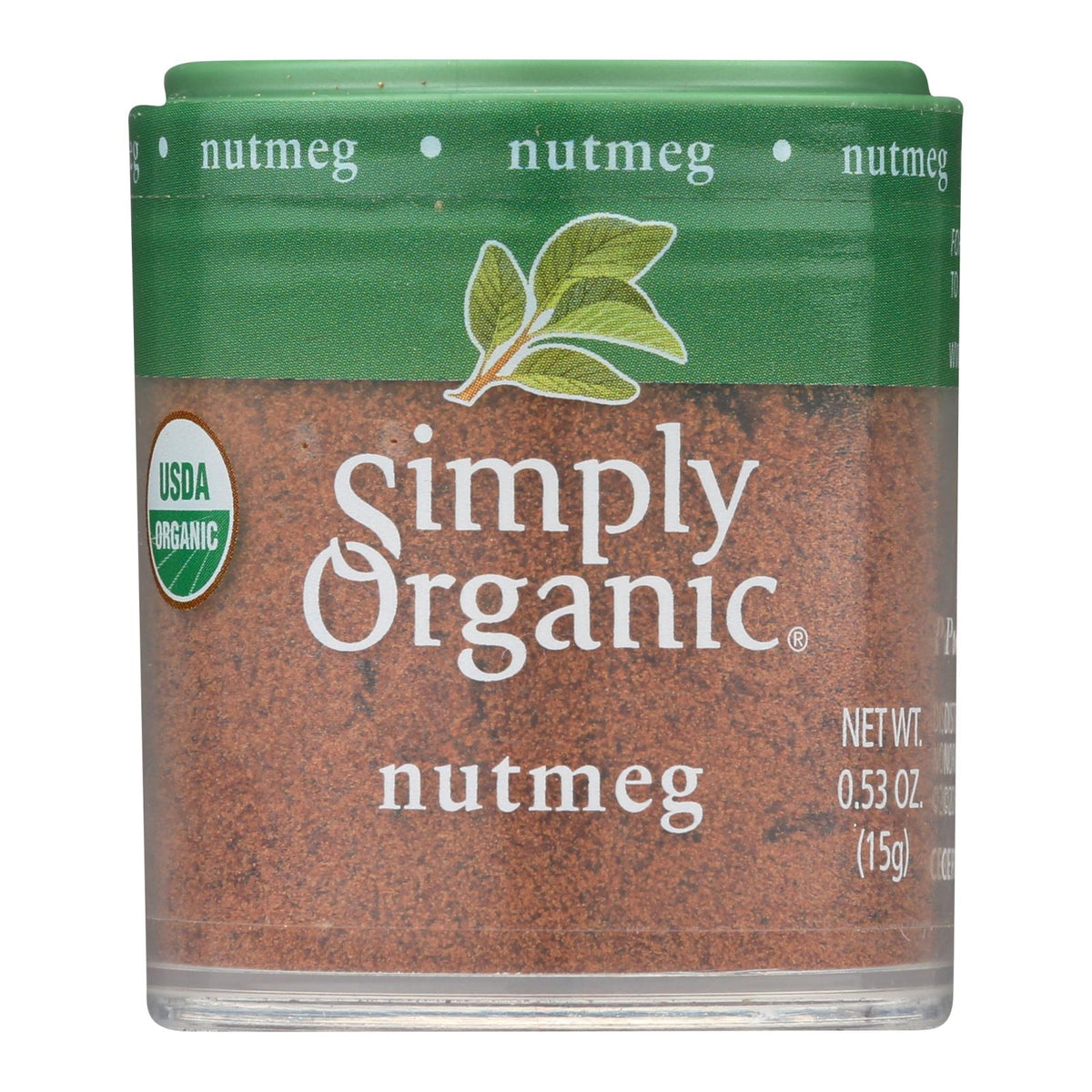Simply Organic Organic Ground Nutmeg, 0.53 oz (Case of 6)