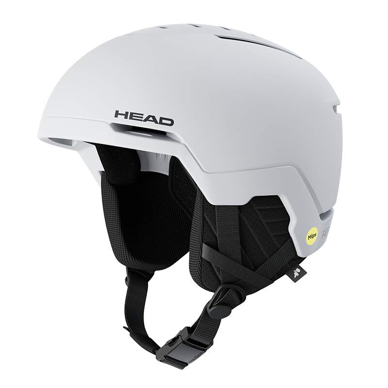 HEAD FAERO EXP MIPS Ski Helmet, White - front three-quarter view