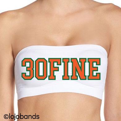 30Fine White Bandeau Top