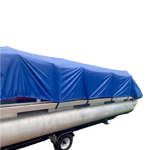 18'-22' Pontoon Boat Canvas Solution with 3" Rise Combo Pack with 18 Gator Bite Canvas Strap Solutions