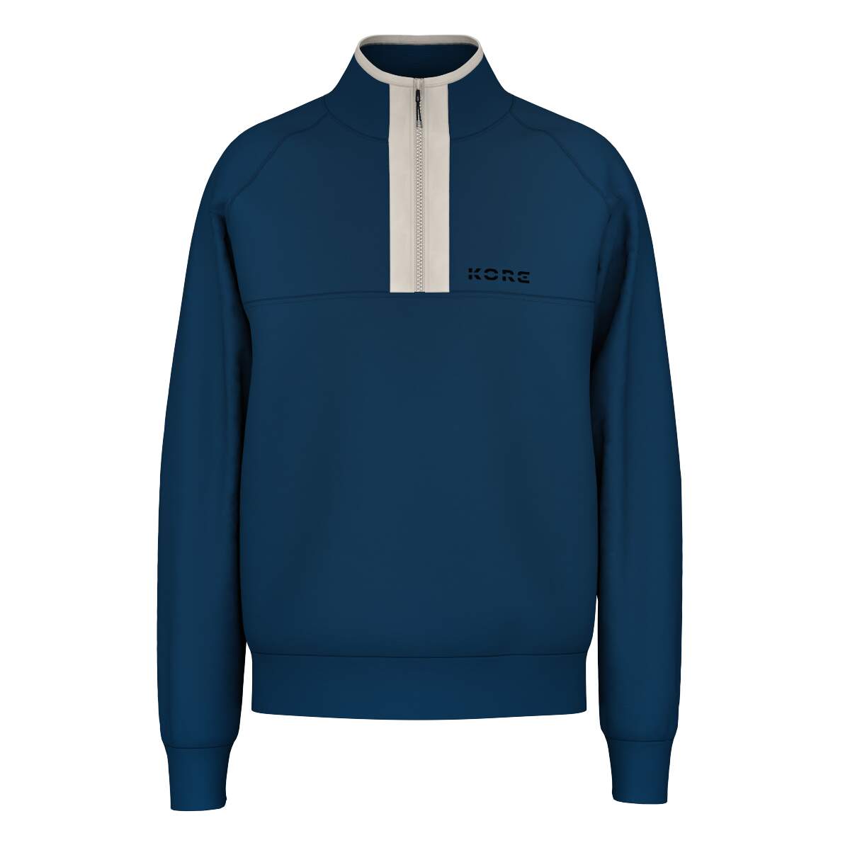 HEAD KORE Tech Sweater Mens Half-Zip Midlayer in Velvet Blue - front view