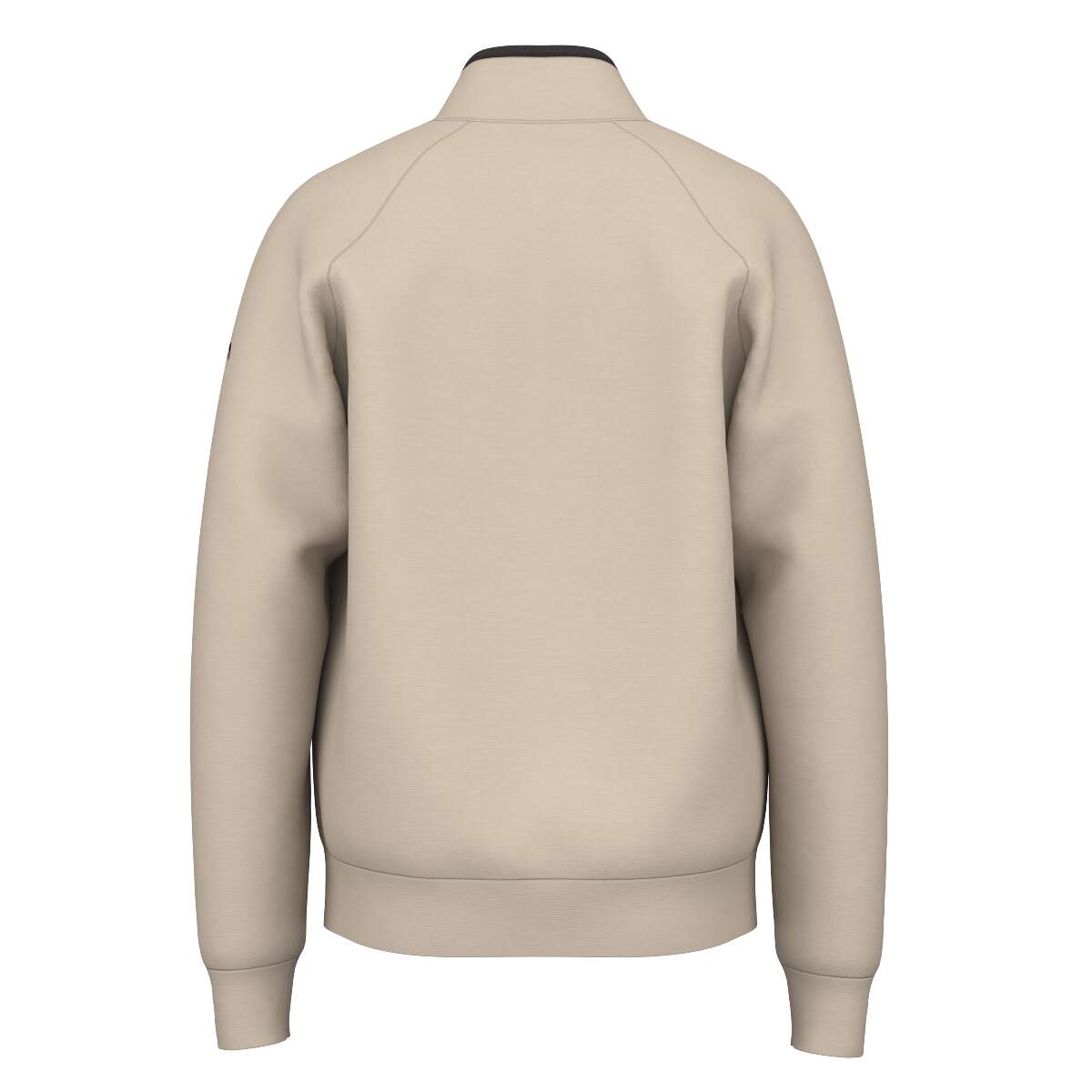 HEAD KORE Tech Sweater Mens Half-Zip Midlayer in Cream - back view