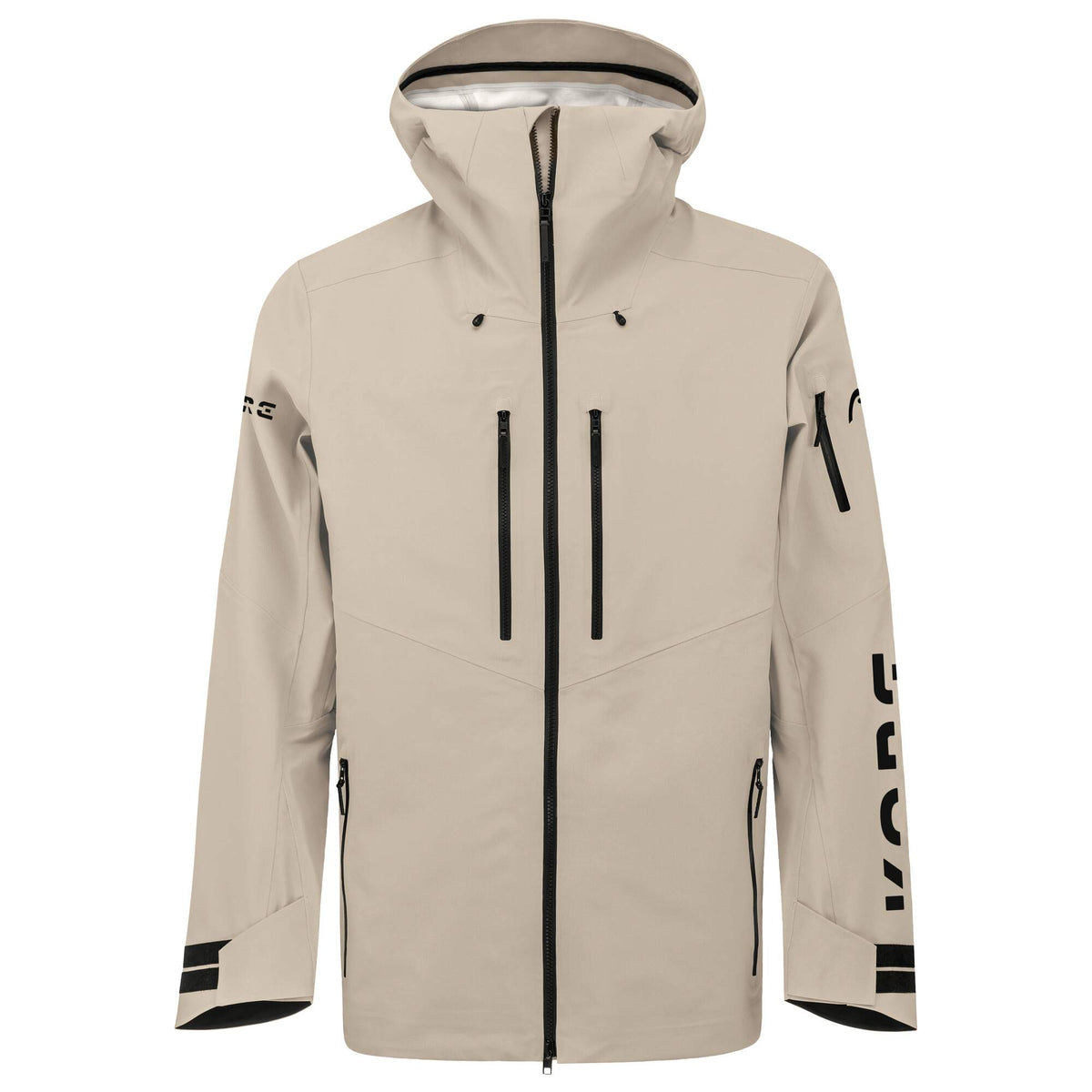 HEAD KORE Freeride Ski Jacket Mens in Cream - front view