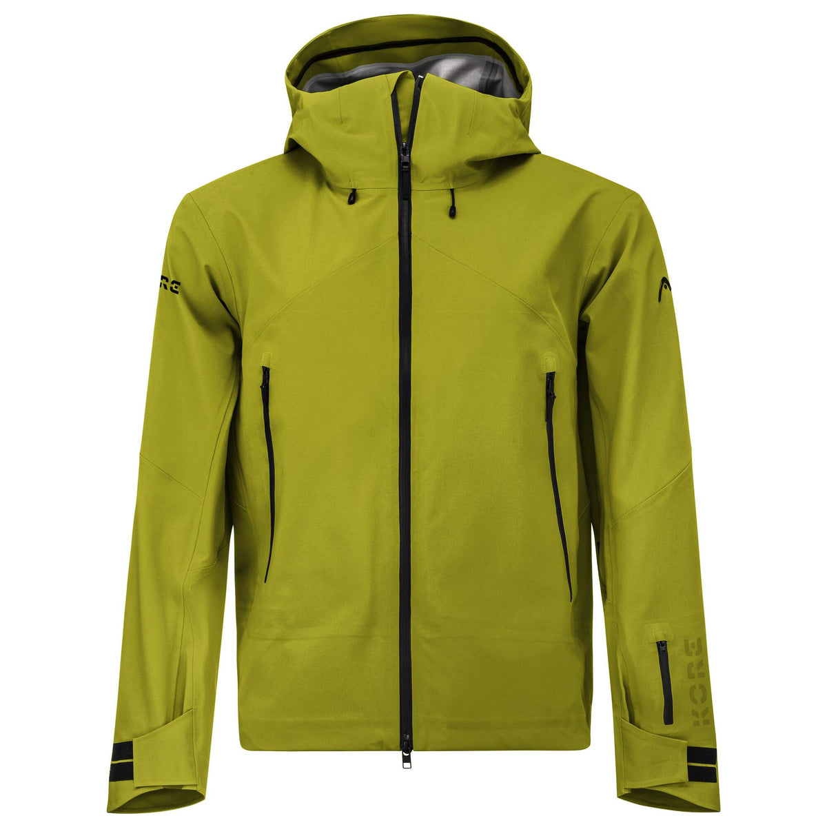 HEAD KORE II Mens Ski Jacket in Marsh Green - front view