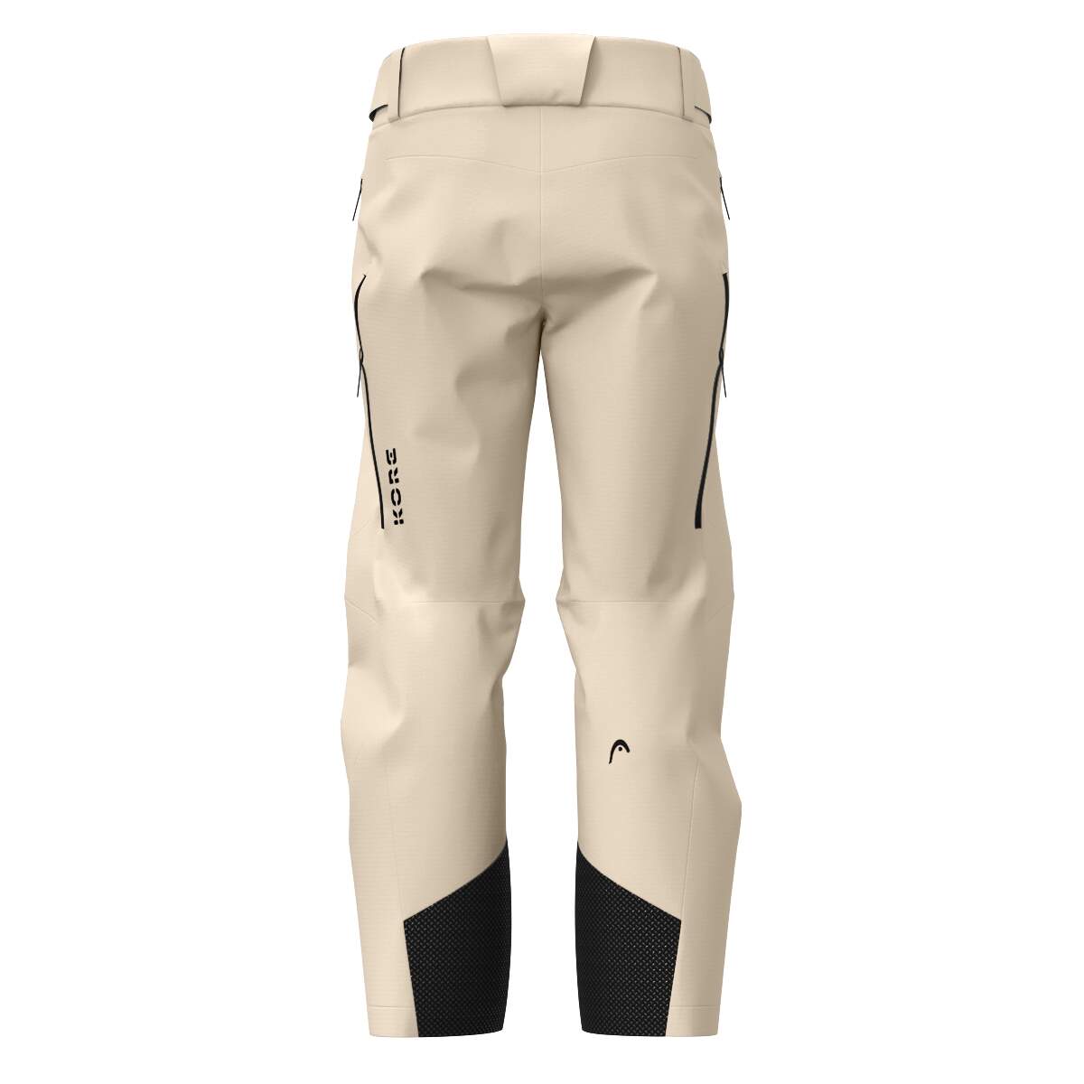 HEAD KORE NORDIC Mens Insulated Ski Pants in Cream - back view
