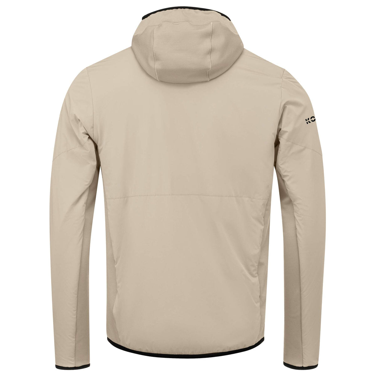 HEAD KORE Insulation Jacket Mens Hooded Midlayer in Cream - back view