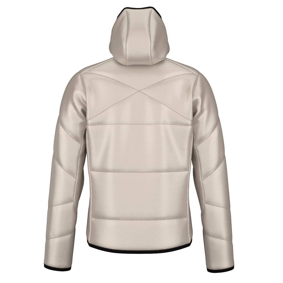 HEAD KORE Lightweight Insulated Jacket Mens, Cream in Cream - back view