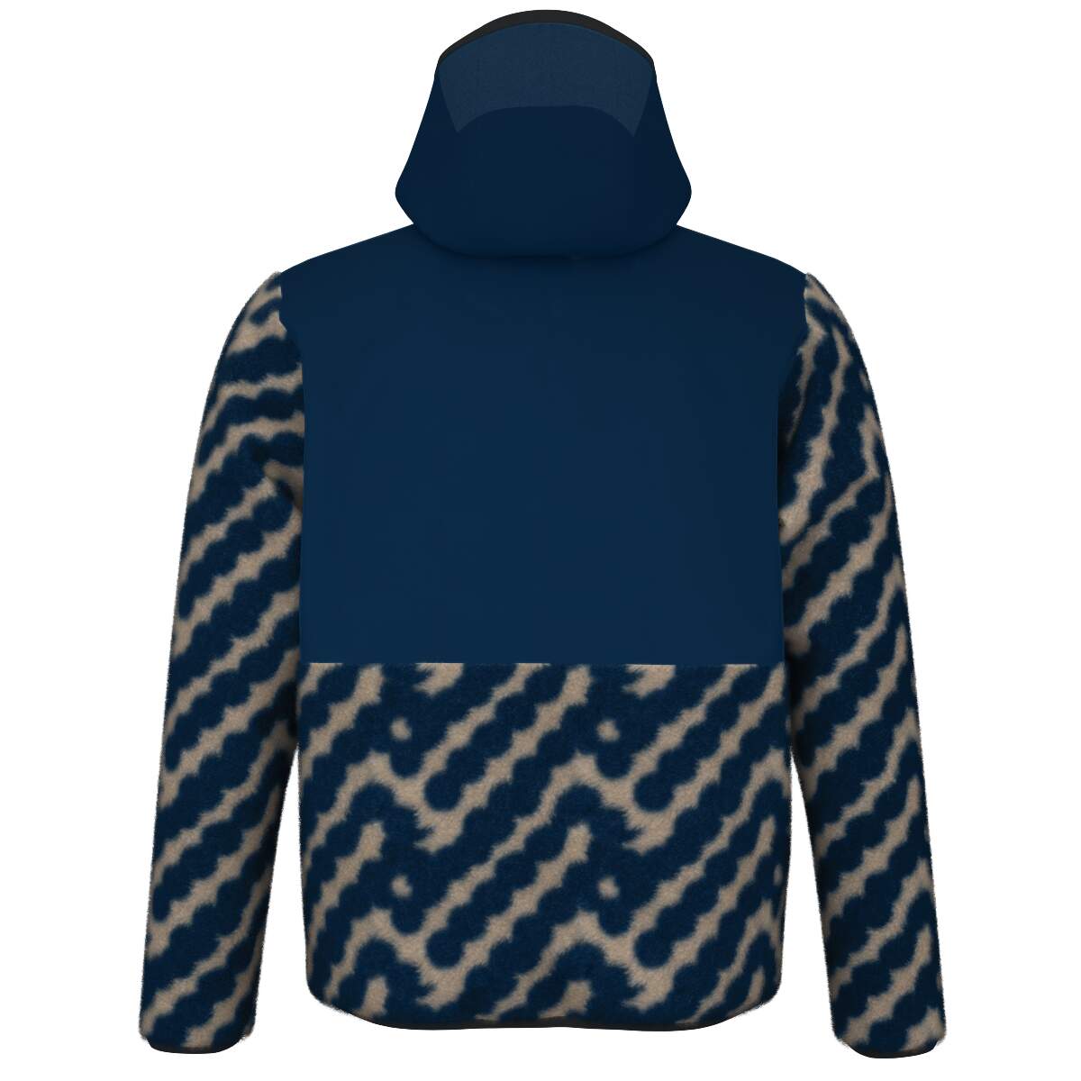 HEAD KORE Mens Fleece Hoodie in Velvet Blue - back view