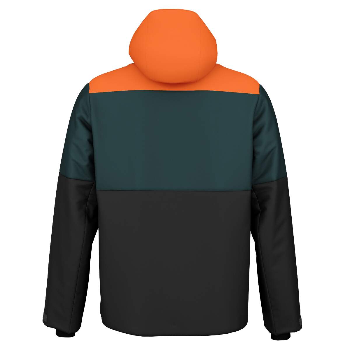 HEAD NEO Jacket Mens Ski Jacket, Dark Teal/Black in Dark Teal/Black - back view