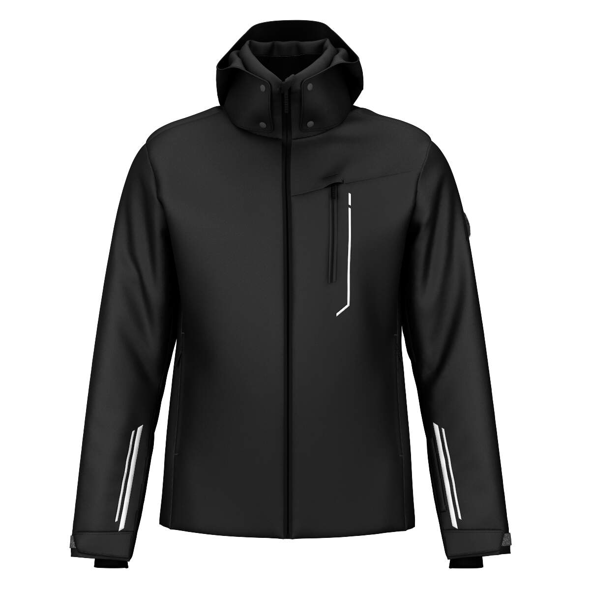 HEAD SUPERSHAPE Ski Jacket Mens in Black - front view