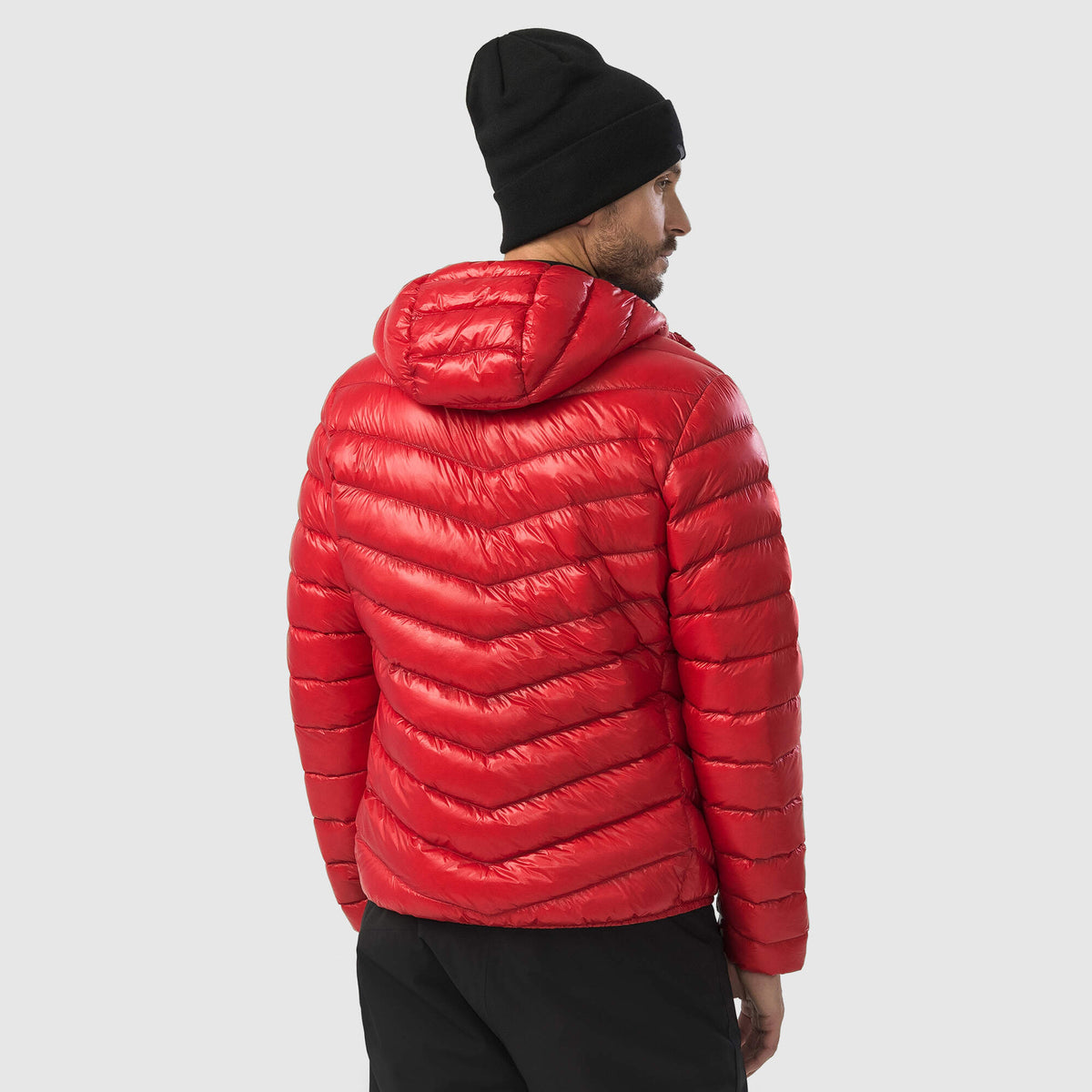 HEAD DAXTON Lightweight Down Jacket Mens, Red in Red - lifestyle back