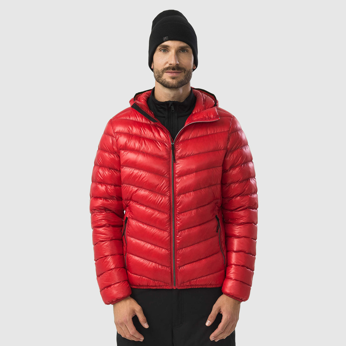 HEAD DAXTON Lightweight Down Jacket Mens, Red in Red - lifestyle front