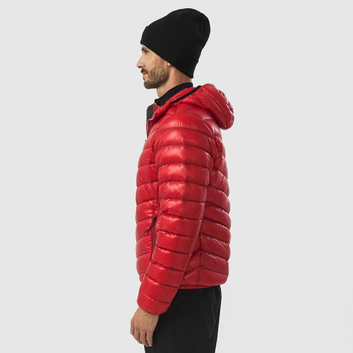HEAD DAXTON Lightweight Down Jacket Mens, Red in Red - lifestyle side