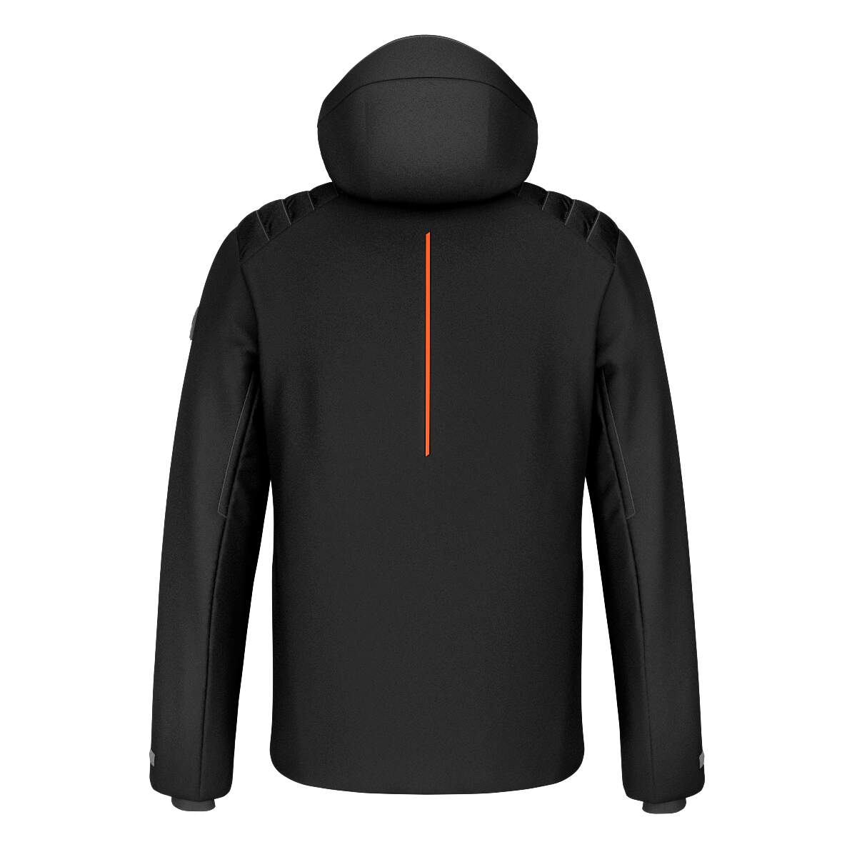 HEAD IMMENSITY Mens Insulated Ski Jacket in Black - back view