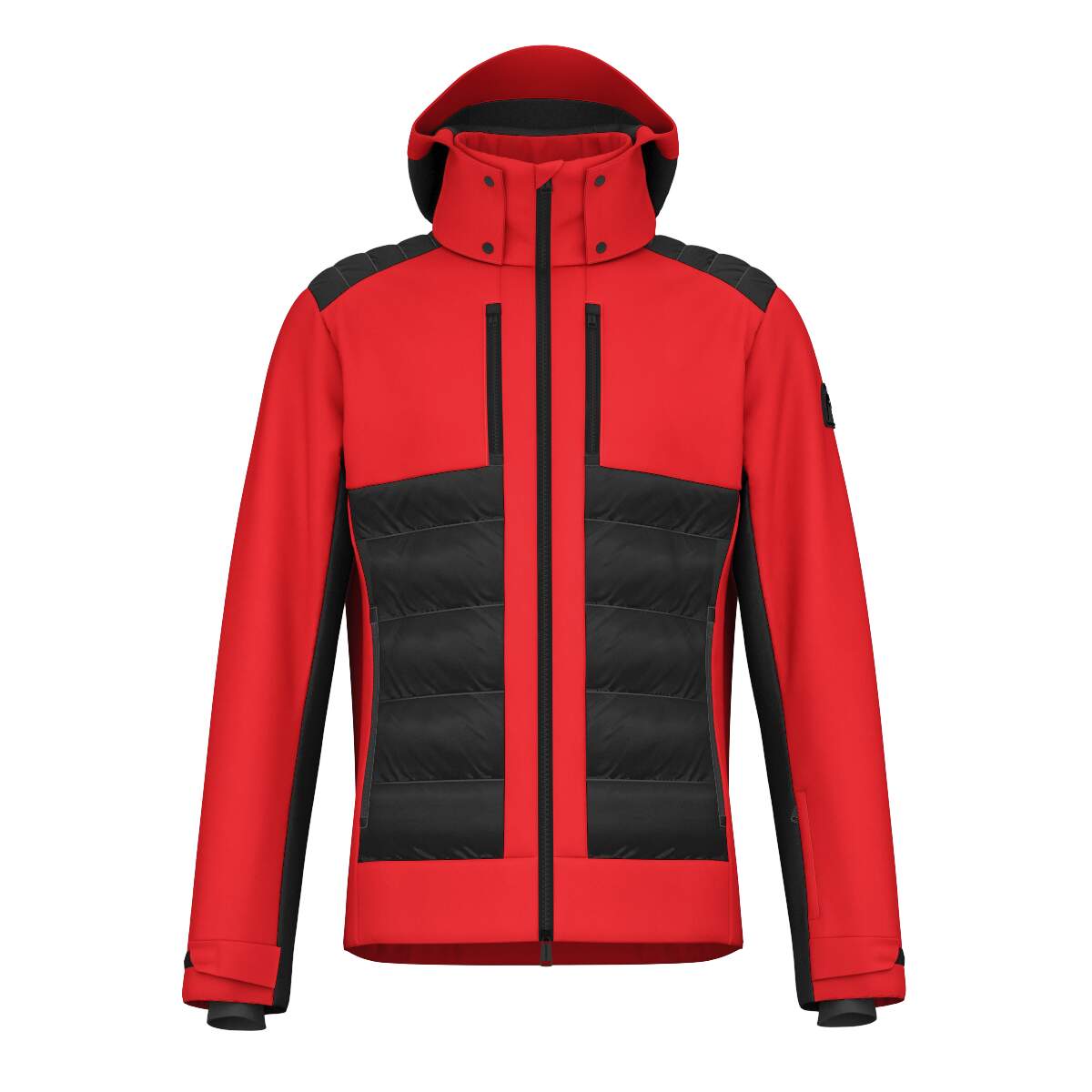 HEAD IMMENSITY Mens Insulated Ski Jacket in Red - front view