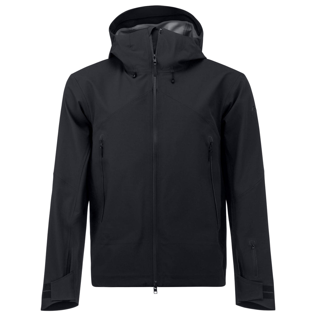 HEAD KORE II Mens Ski Jacket in Black - front view