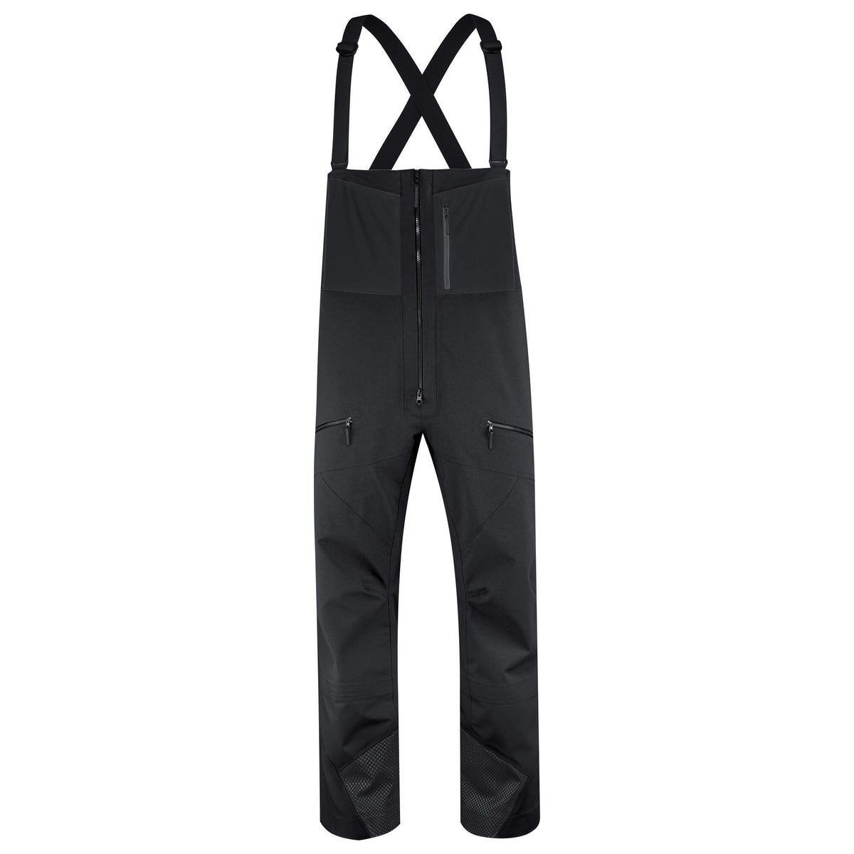 HEAD KORE Bib Pants Mens Ski Bibs in Black - front view