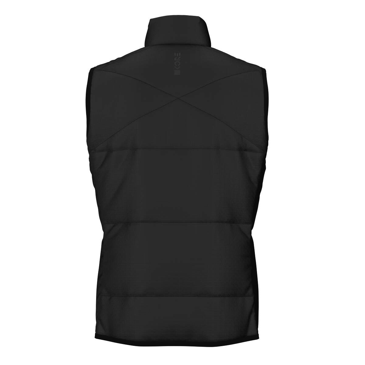HEAD KORE Lightweight Hooded Vest Mens, Black in Black - back view
