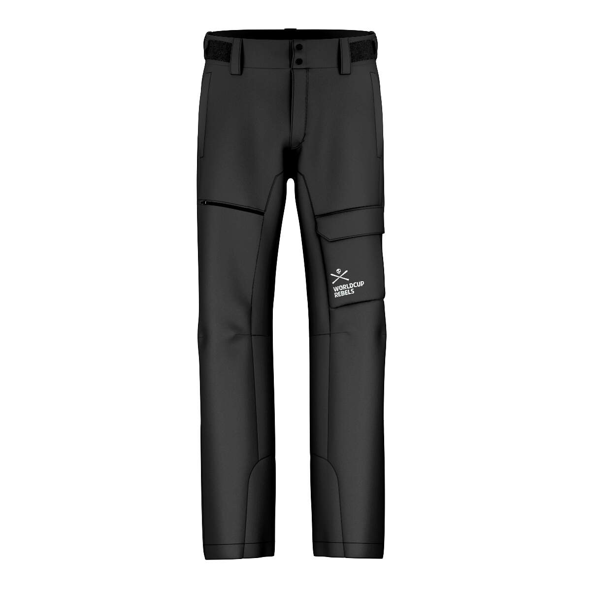 HEAD RACE NOVA Mens Ski Pants, Black, Size XL in Black - front view